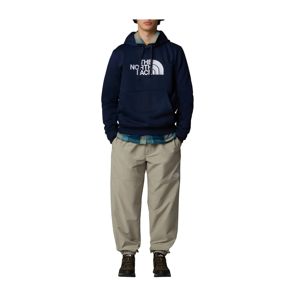 Felpa Uomo Navy con maxi tasca a marsupio - immagine 5