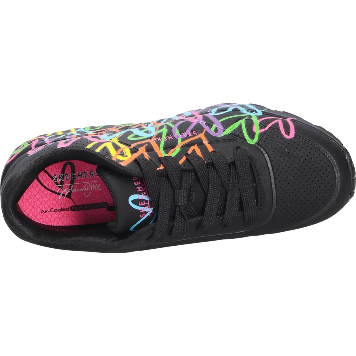 Sneakers Donna Uno Lite-Spread The Love Nera - immagine 3