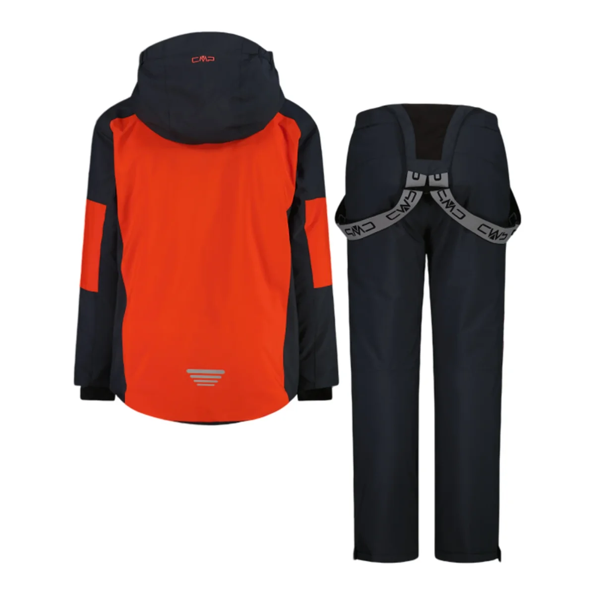 Set sci da bambino in twill nero e rosso - immagine 4