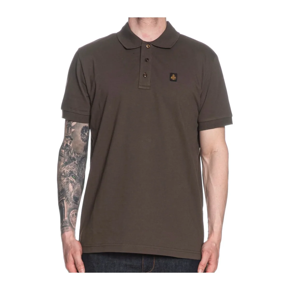 Polo Uomo Kurt Marrone tre bottoni - immagine 2