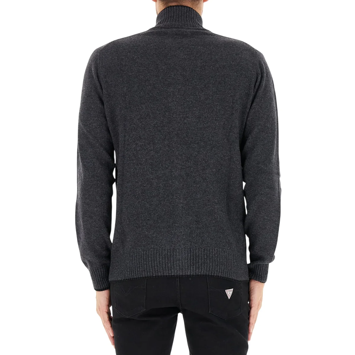 Cardigan Uomo Antracite full zip - immagine 4