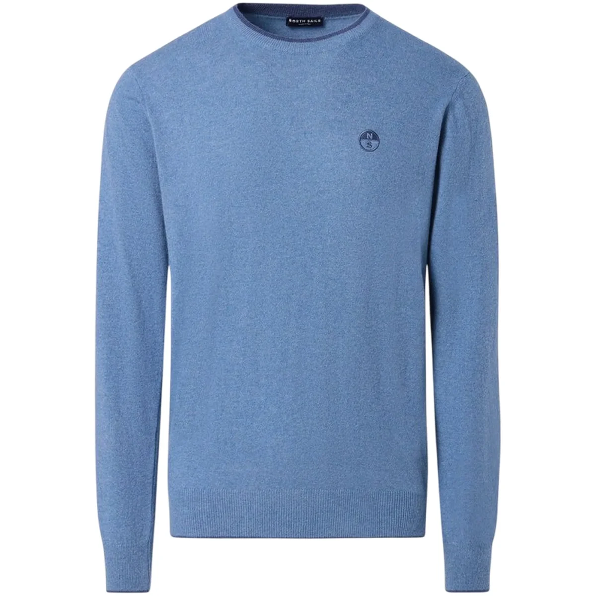 Maglia Uomo Celeste bordino a contrasto - immagine 2