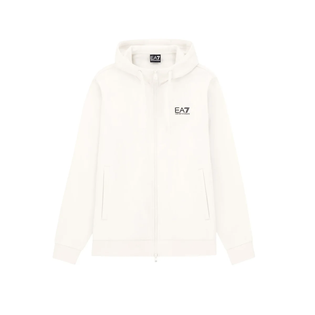 Felpa Uomo con full zip Bianco - immagine 2