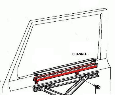 Canalina Finestrino Toyota Land Cruiser Serie 40 – Destra - immagine 2