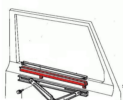 Canalina Finestrino Toyota Land Cruiser Serie 40 – Sinistra - immagine 2