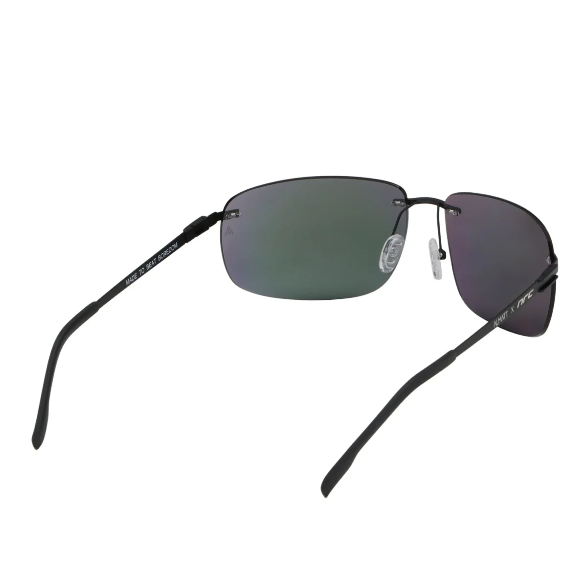 MATT SPIRIT GREEN – Occhiali da sole lifestyle rimless con lenti ALMATT® opache - immagine 5