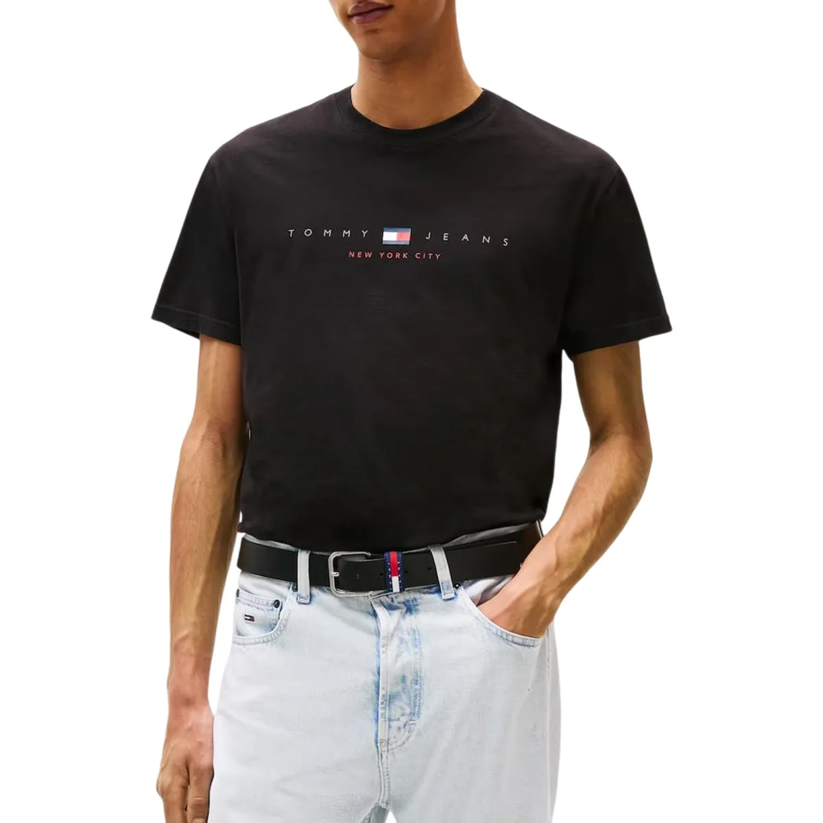 T-shirt Uomo Nera logo iconico - immagine 4