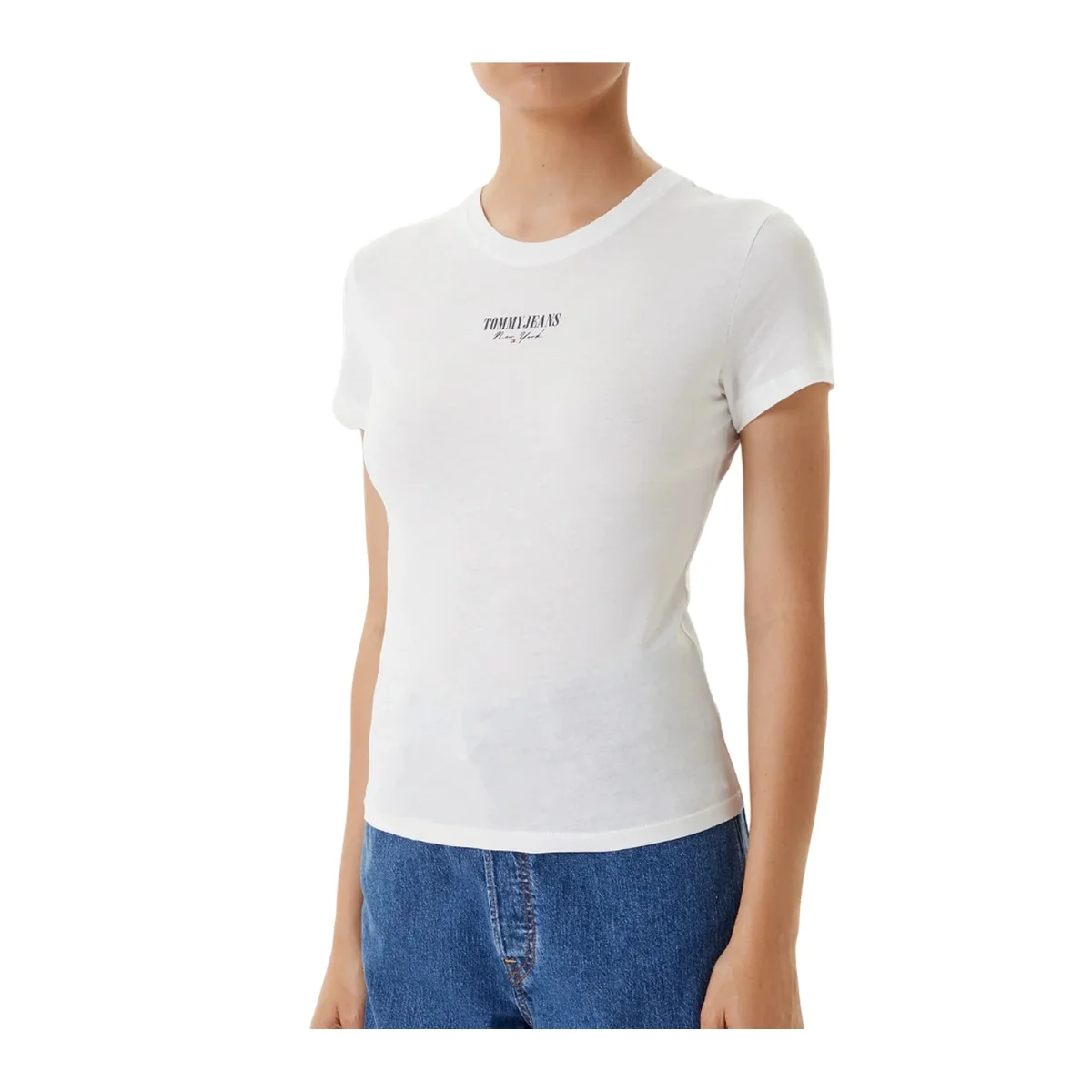 T-shirt Donna Bianca Essential extra slim - immagine 2