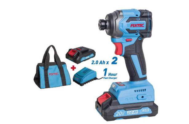 Avvitatore a percussione senza spazzole a batteria da 20 V, KIT COMPLETO - immagine 2