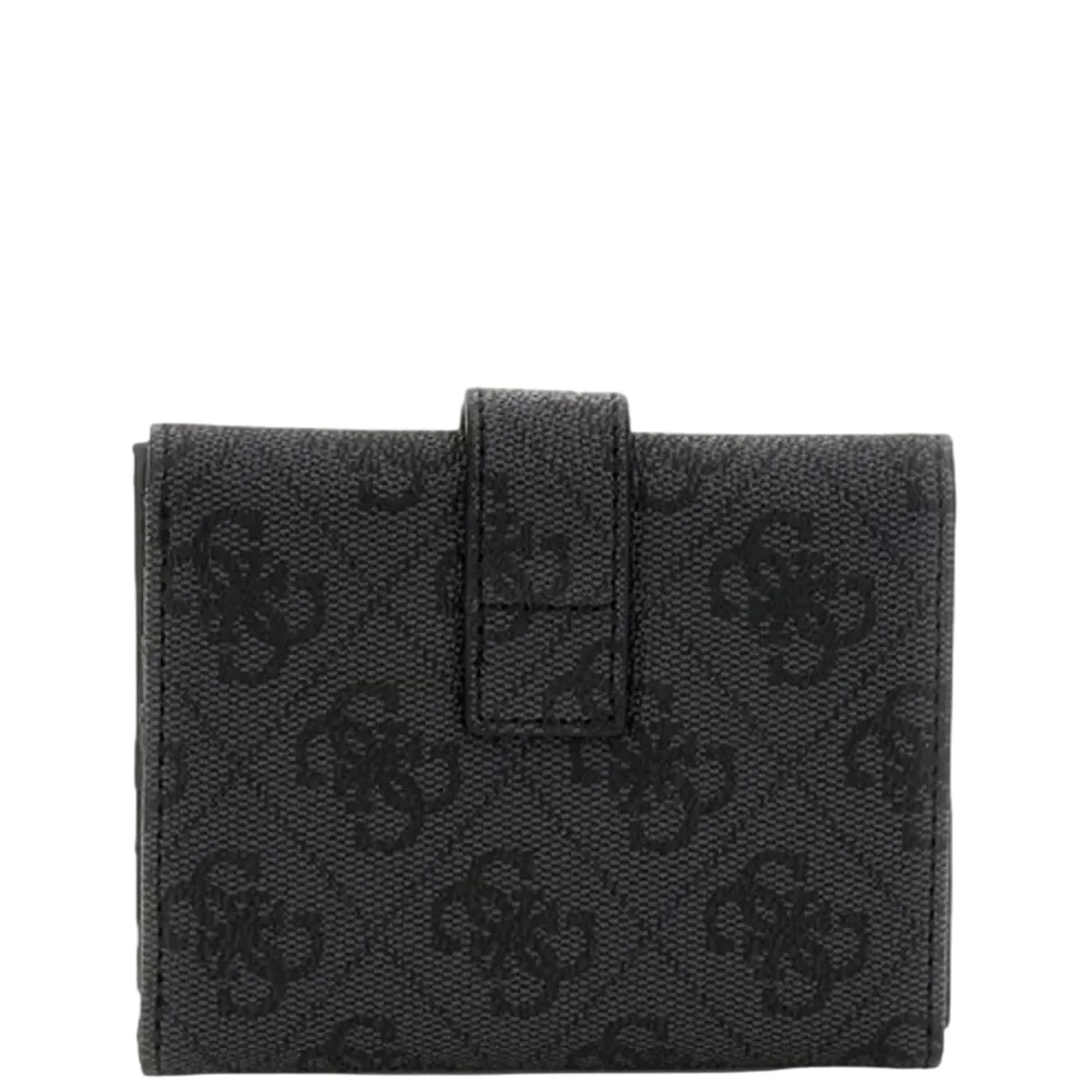 Portafoglio mini Donna con logo all over Nero - immagine 3