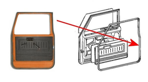 Guarnizione Portiera Anteriore Toyota BJ40 – Destra - immagine 2