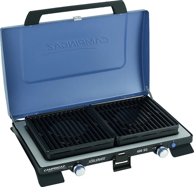 Fornello a gas Camping Gaz Xcelerate 400 SG 2 fuochi incl. piastre grill 50 mbar 2 x 2,2 kW - immagine 4