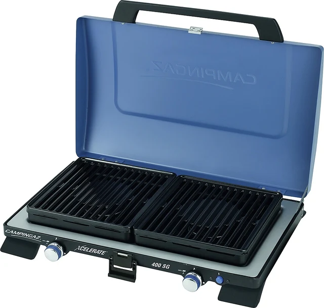 Fornello a gas Camping Gaz Xcelerate 400 SG 2 fuochi incl. piastre grill 50 mbar 2 x 2,2 kW - immagine 3