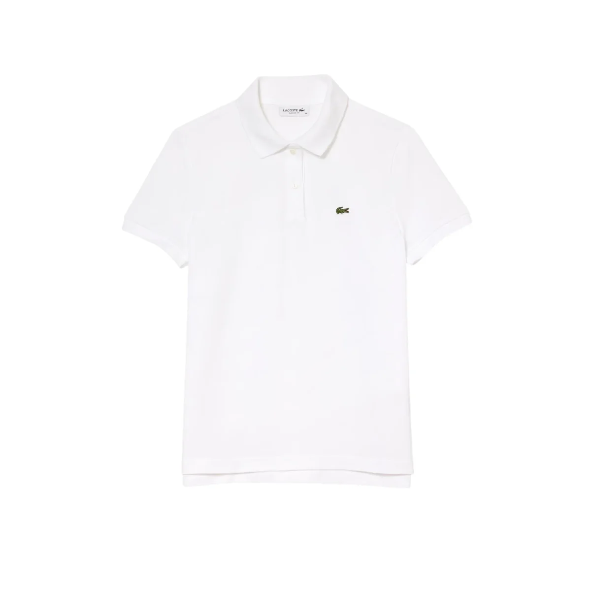 Polo bianca da donna regular fit in morbido petit piqué - immagine 2