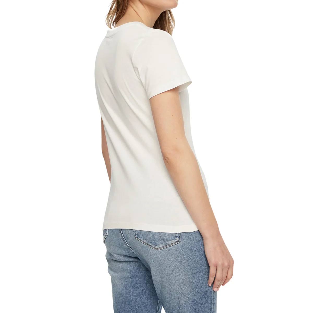 T-shirt Donna Scollo Tondo Bianco - immagine 3