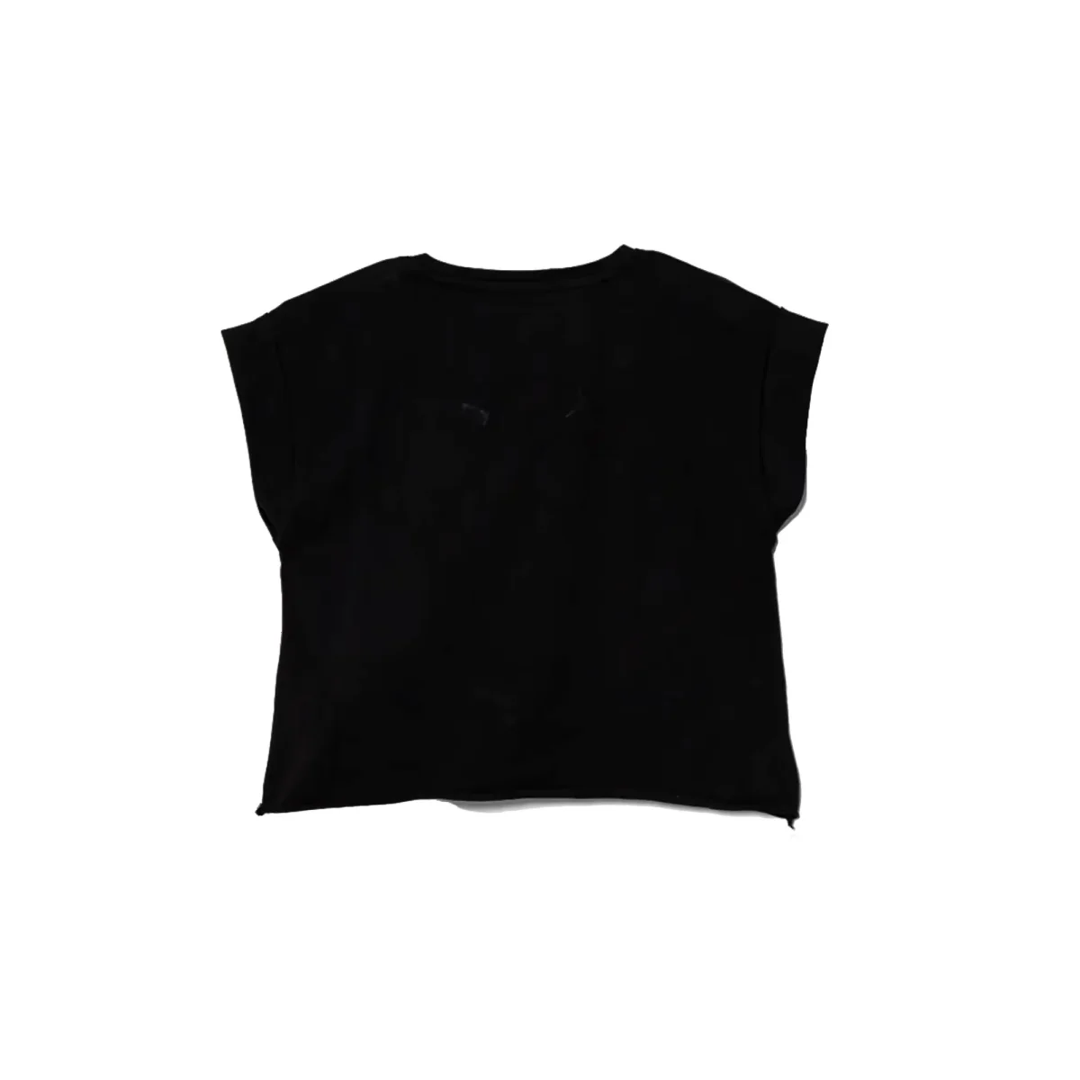 T-shirt Bambina in nero con mini logo - immagine 3