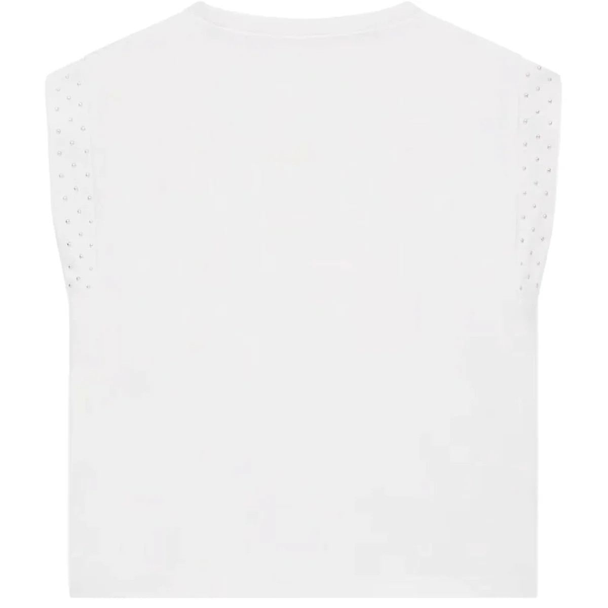 T-shirt Bambina girocollo senza maniche Bianco - immagine 3