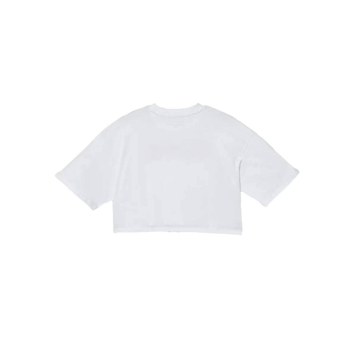 T-shirt Bambina taglio cropped Bianco - immagine 3