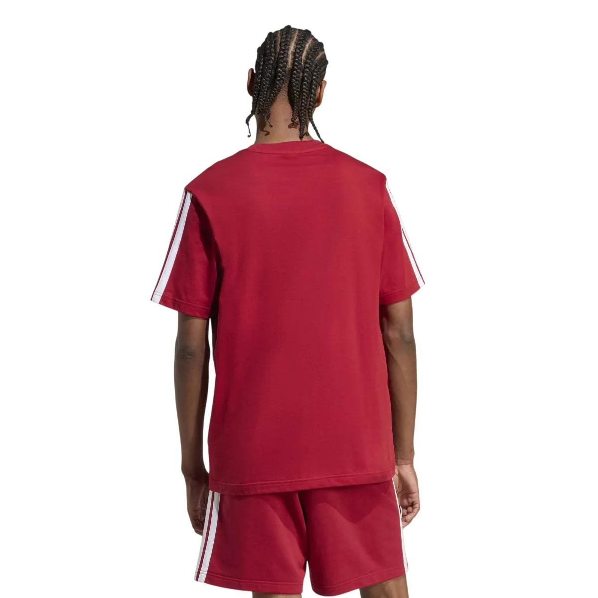 T-shirt Uomo Essentials 3Stripes rossa - immagine 5