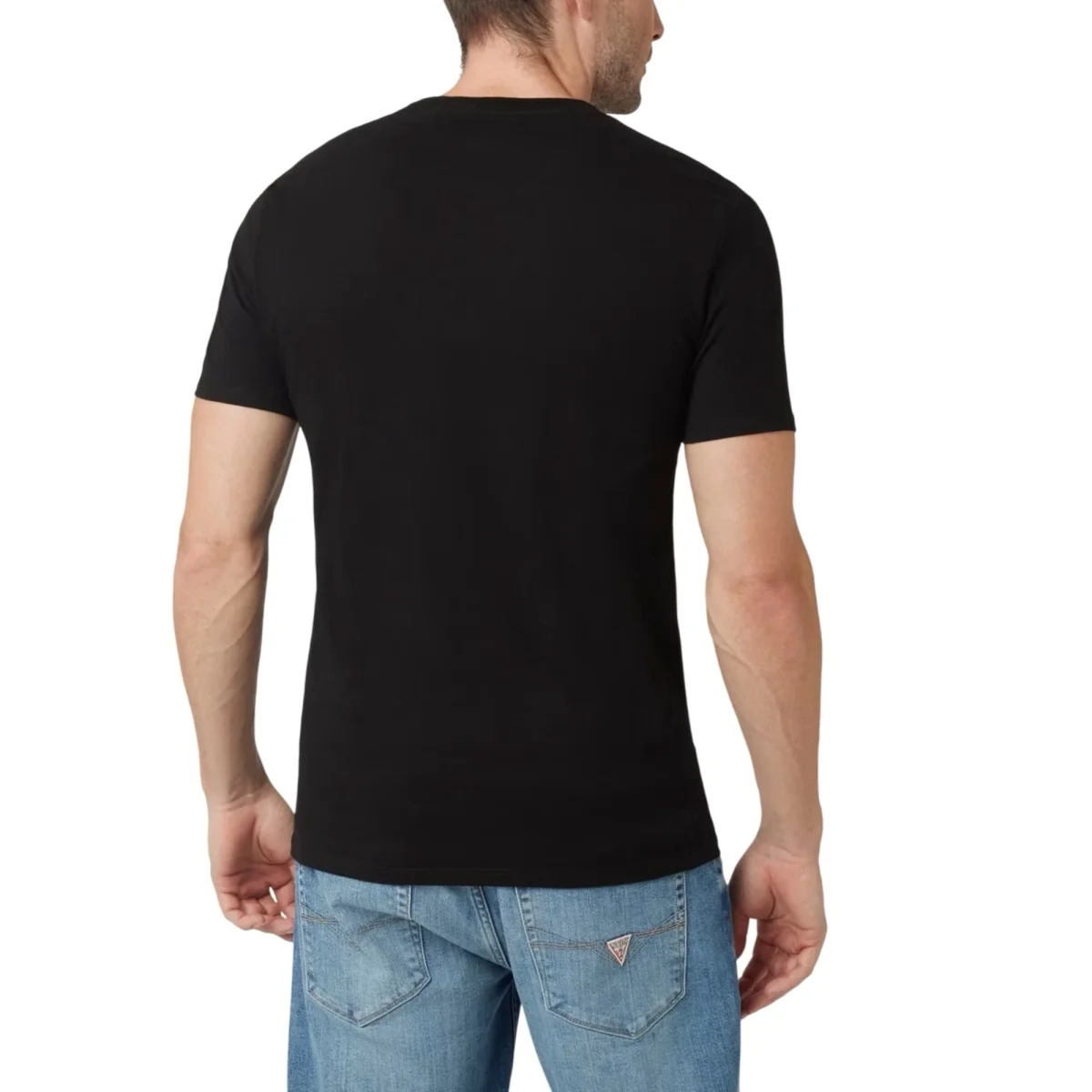 T-shirt Uomo Nera logo a triangolo - immagine 4