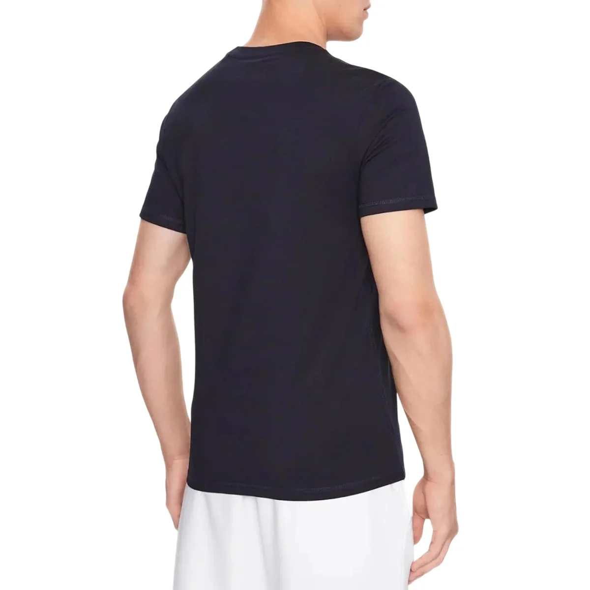 T-shirt Uomo Blu logo in rilievo - immagine 4