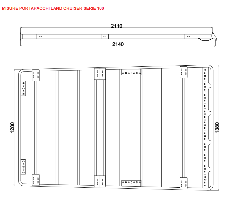 Portapacchi Toyota Land Cruiser 100 - immagine 5