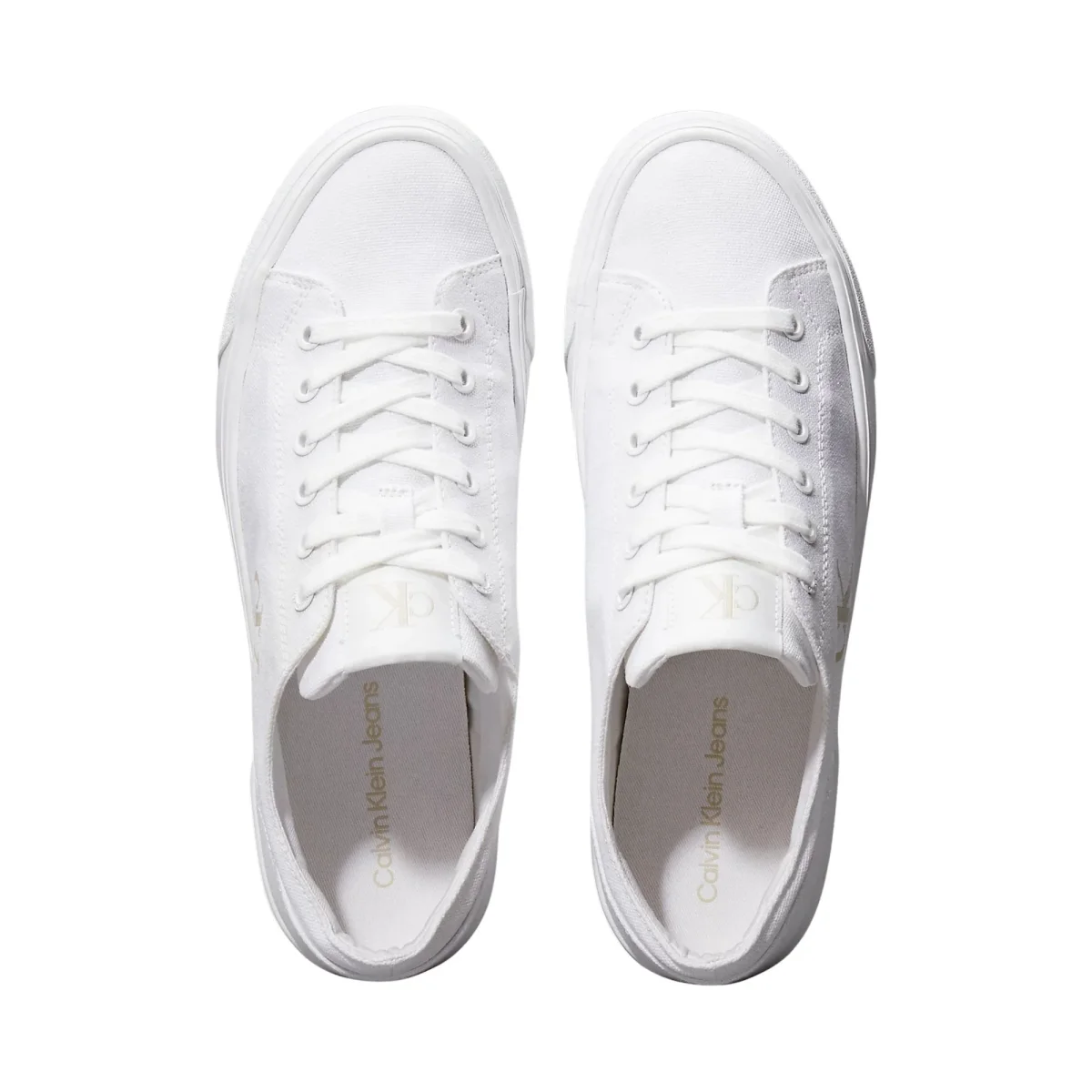 CALVIN KLEIN Sneaker in tela con plateau e logo - immagine 5
