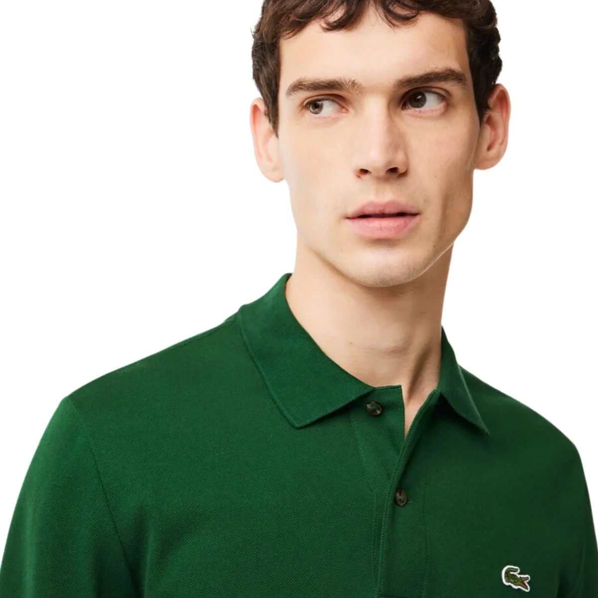 Polo Uomo a maniche lunghe Verde - immagine 5