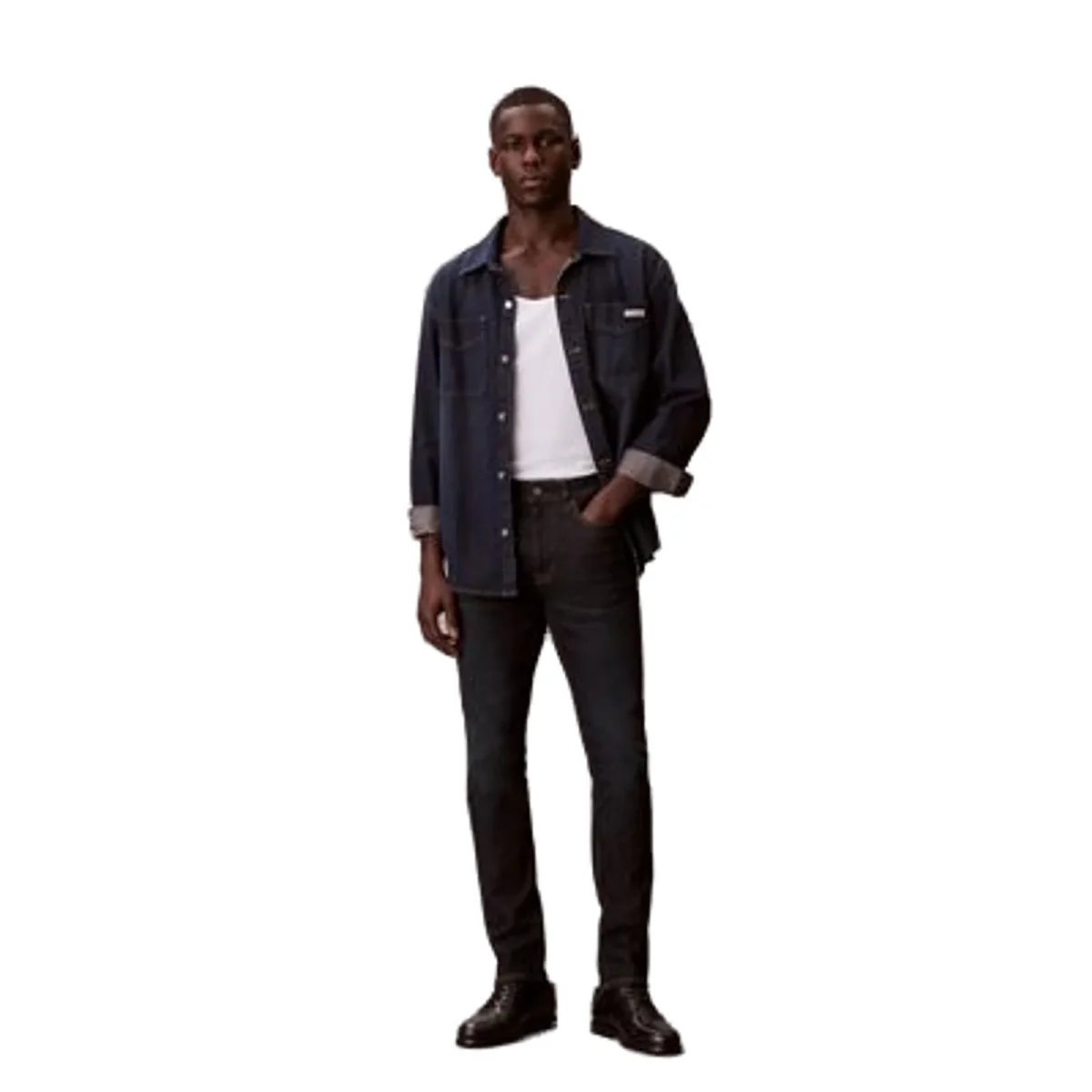 CALVIN KLEIN JEANS Jeans Skinny Uomo Nero - immagine 3