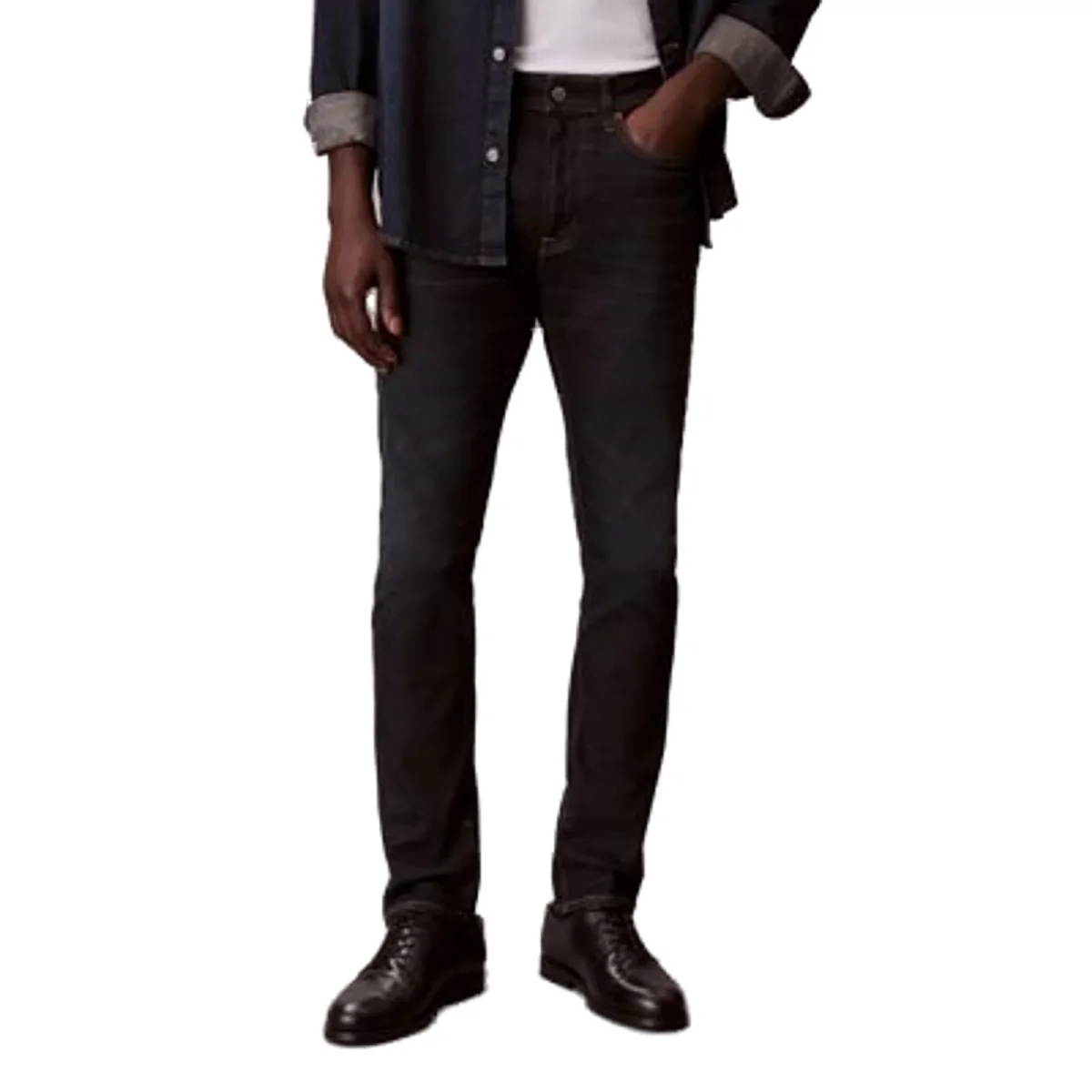 CALVIN KLEIN JEANS Jeans Skinny Uomo Nero - immagine 2