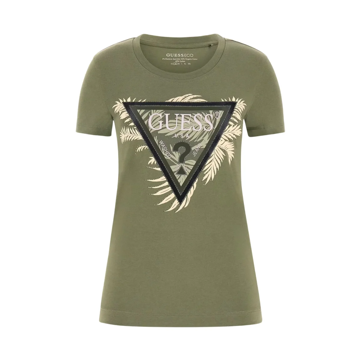 T-shirt Donna Triangle Palm Verde - immagine 2