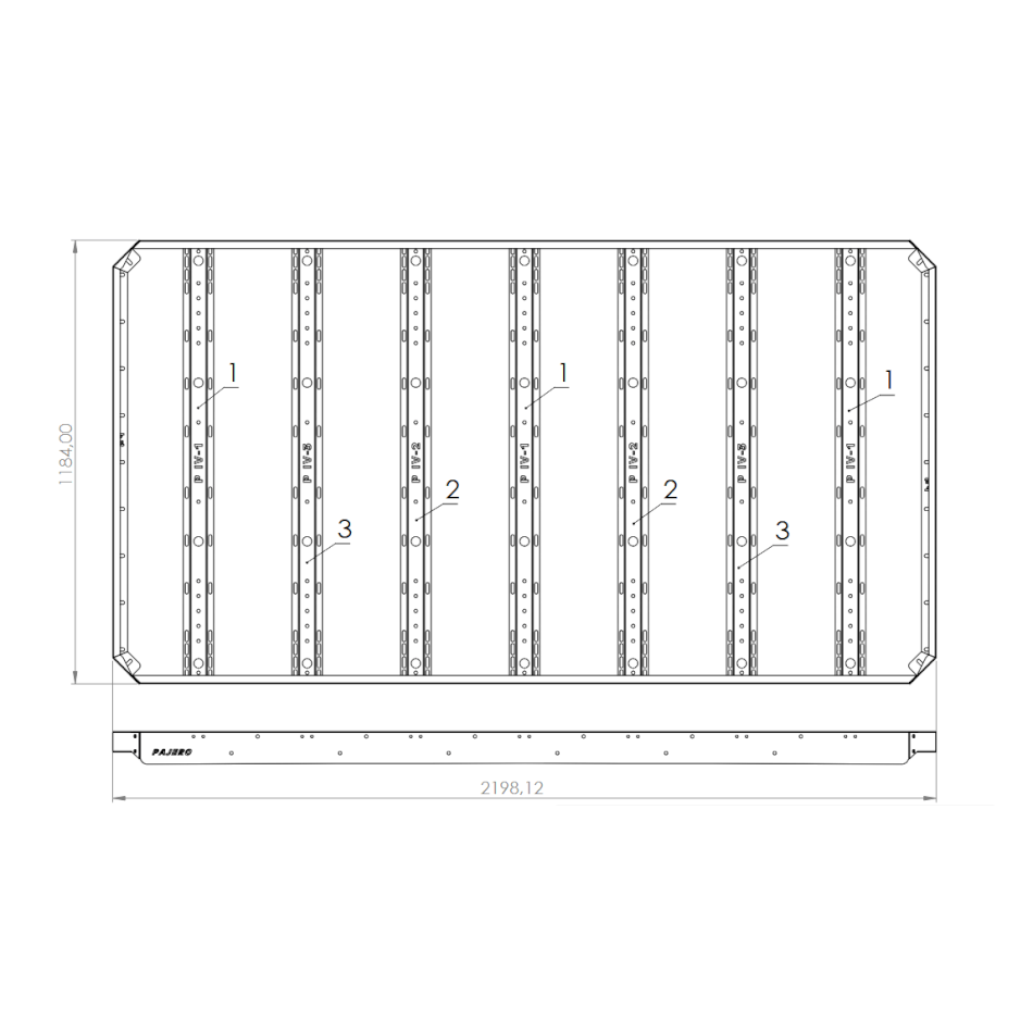 Portapacchi Mitsubishi Pajero V60/V80 5 Porte - immagine 7