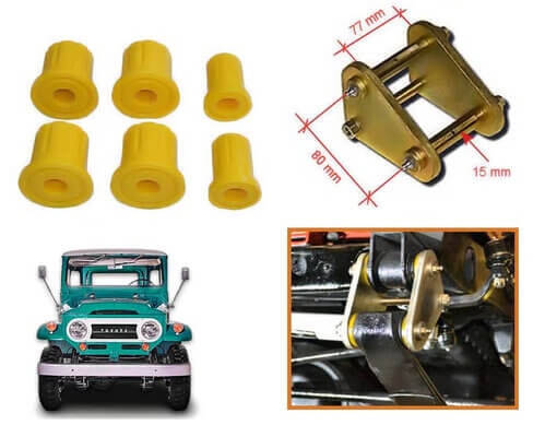 Kit Biscottini e Boccole Balestre Toyota Bj40 pre- 1980 - immagine 2