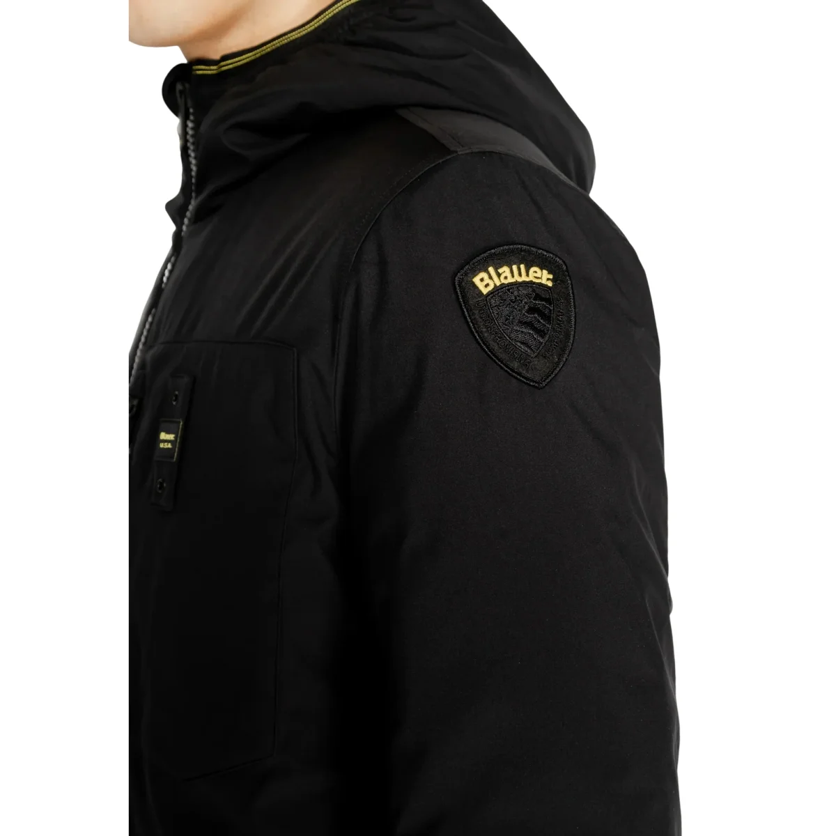 Piumino Uomo Derry in neoprene con taschino Nero - immagine 6