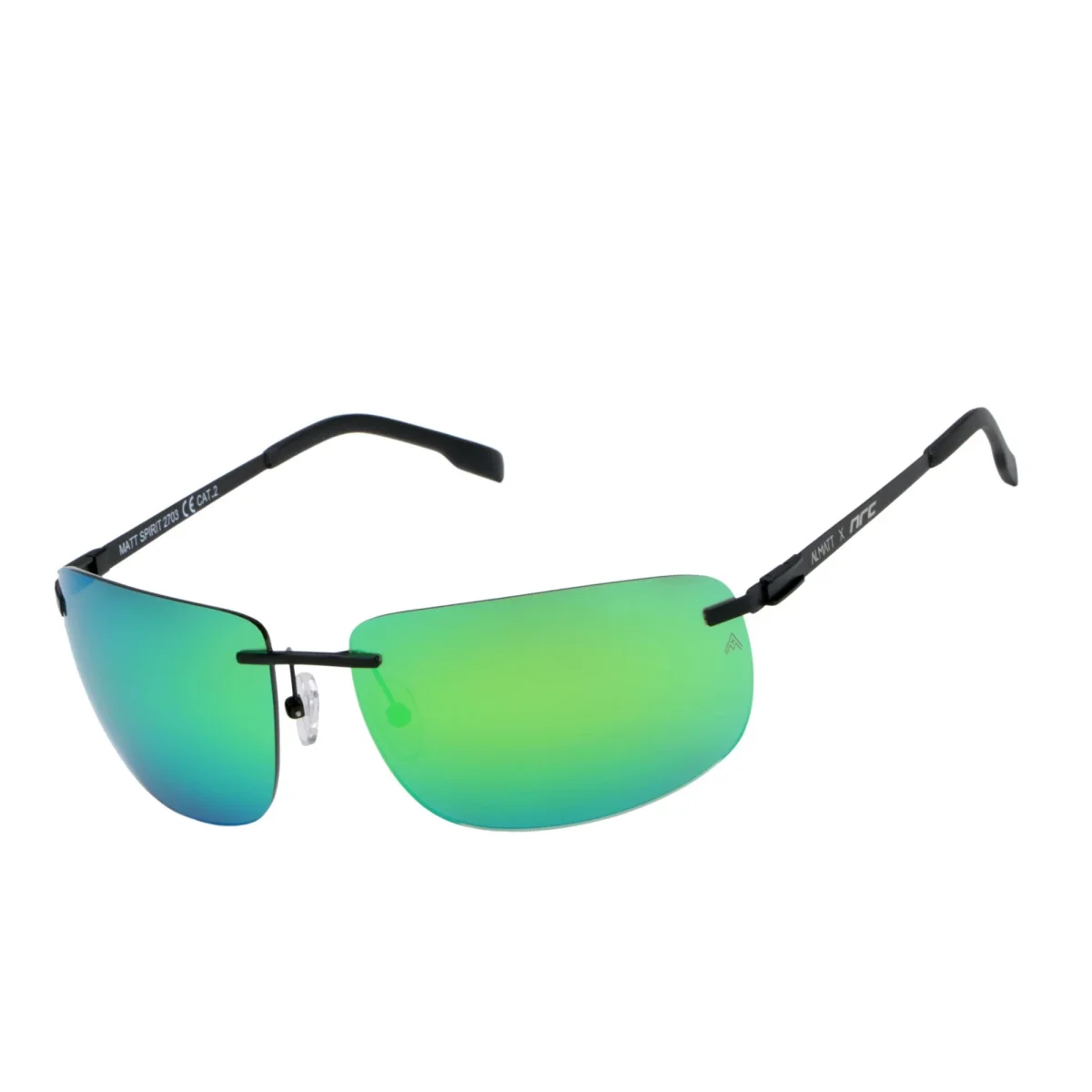MATT SPIRIT GREEN – Occhiali da sole lifestyle rimless con lenti ALMATT® opache - immagine 3