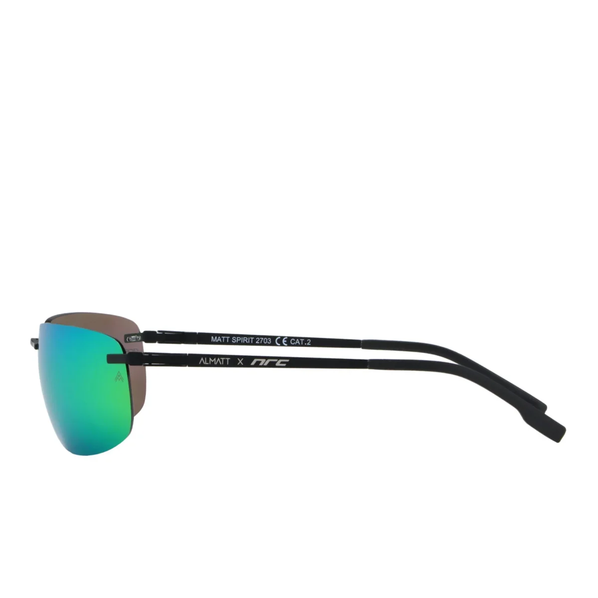 MATT SPIRIT GREEN – Occhiali da sole lifestyle rimless con lenti ALMATT® opache - immagine 4