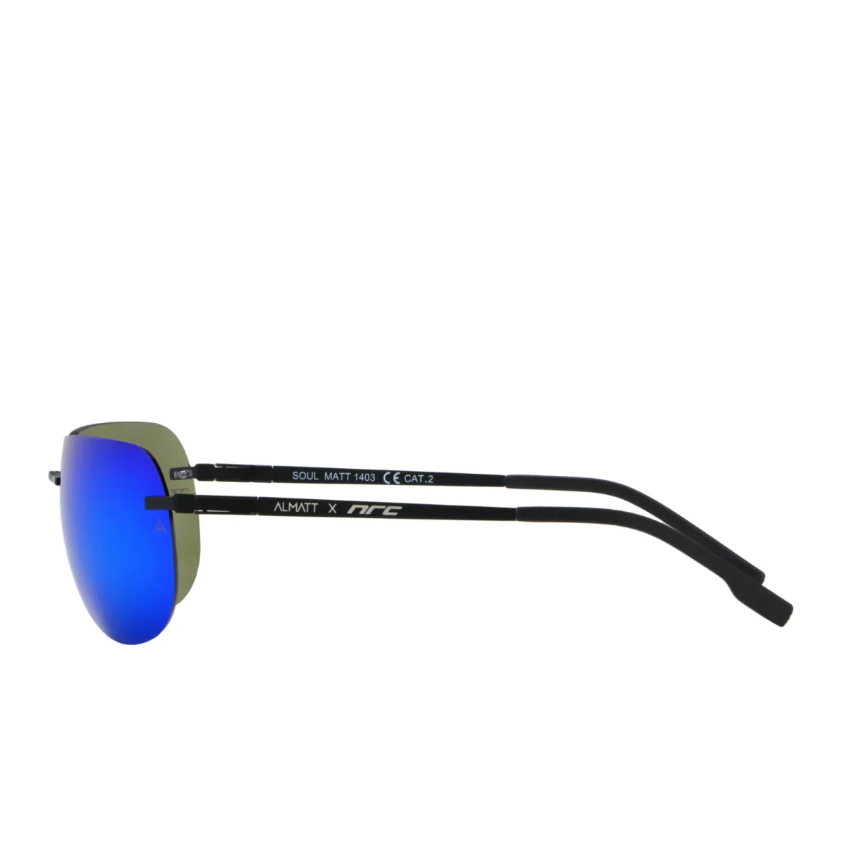 SOUL MATT BLUE – Occhiali Rimless Ultralight con Lenti ALMATT® Opache - immagine 5