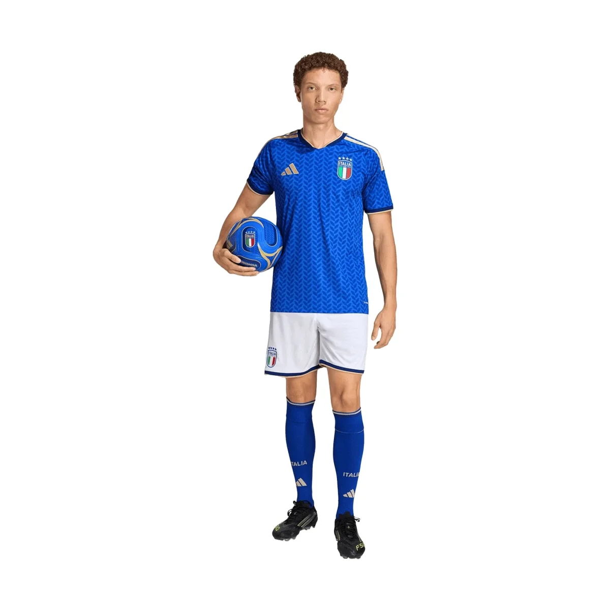 ADIDAS Pantaloncini Ufficiali Calcio Italia FIGC Home Uomo - immagine 3