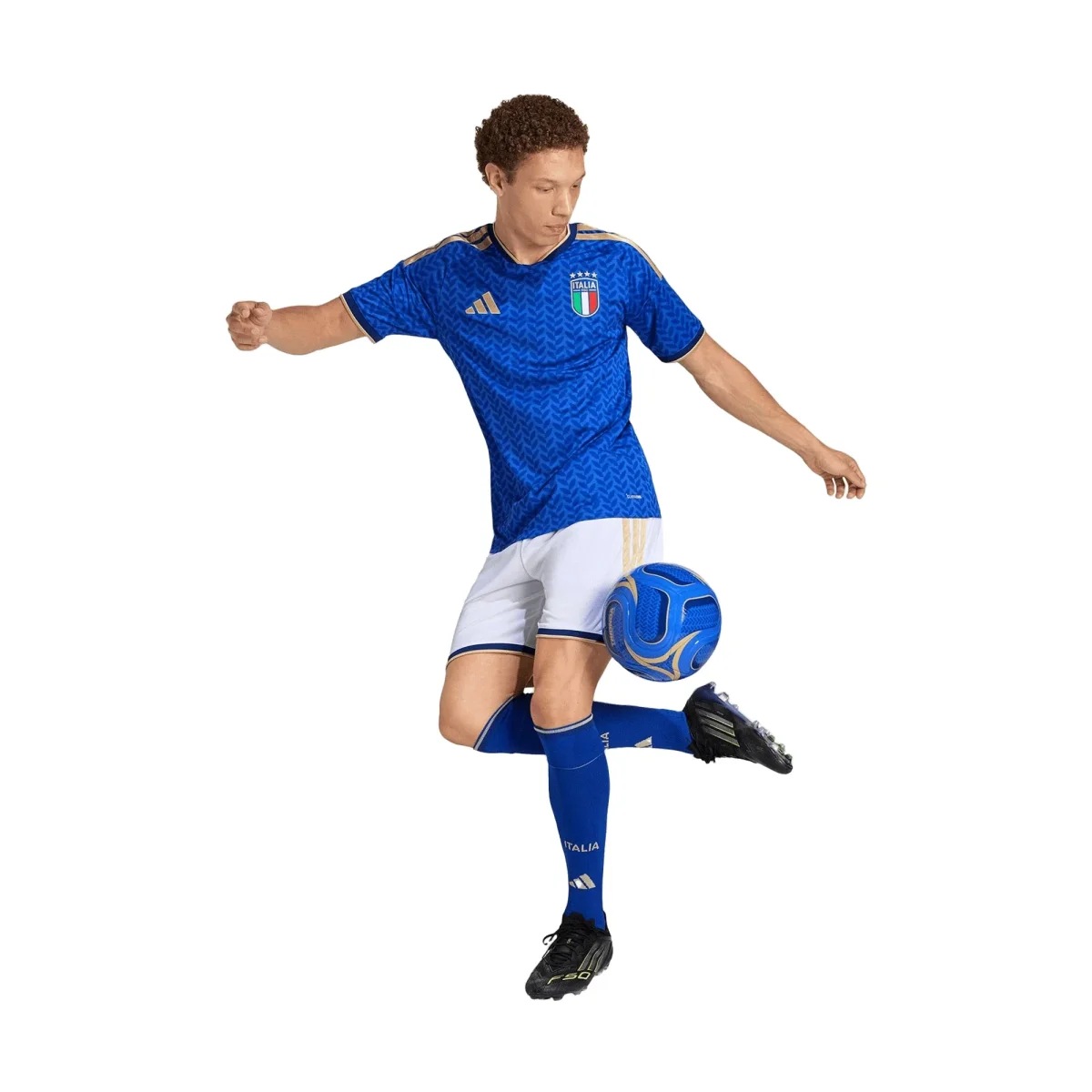 ADIDAS Pantaloncini Ufficiali Calcio Italia FIGC Home Uomo - immagine 7