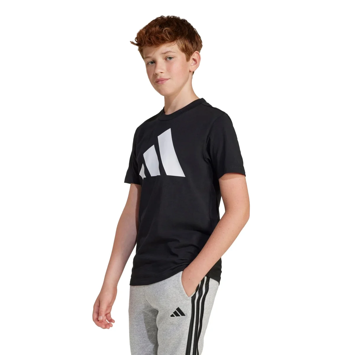 ADIDAS Maglietta Junior Cotone Morbido Logo - immagine 2