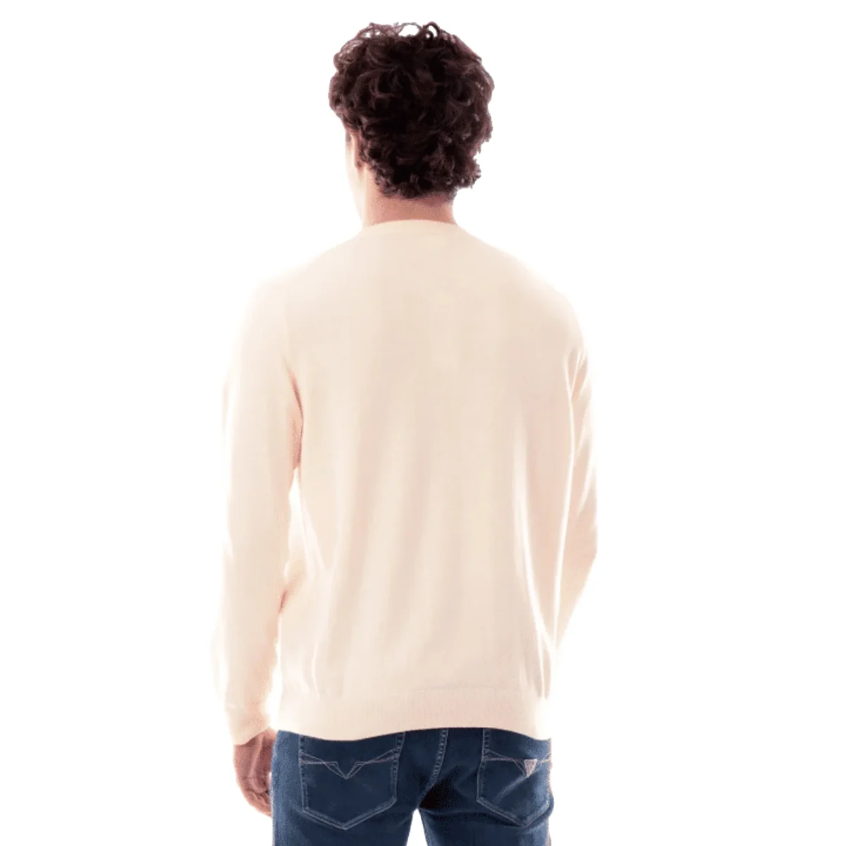 LACOSTE Maglione Uomo Giallo Vaniglia in Cotone Organico - immagine 3