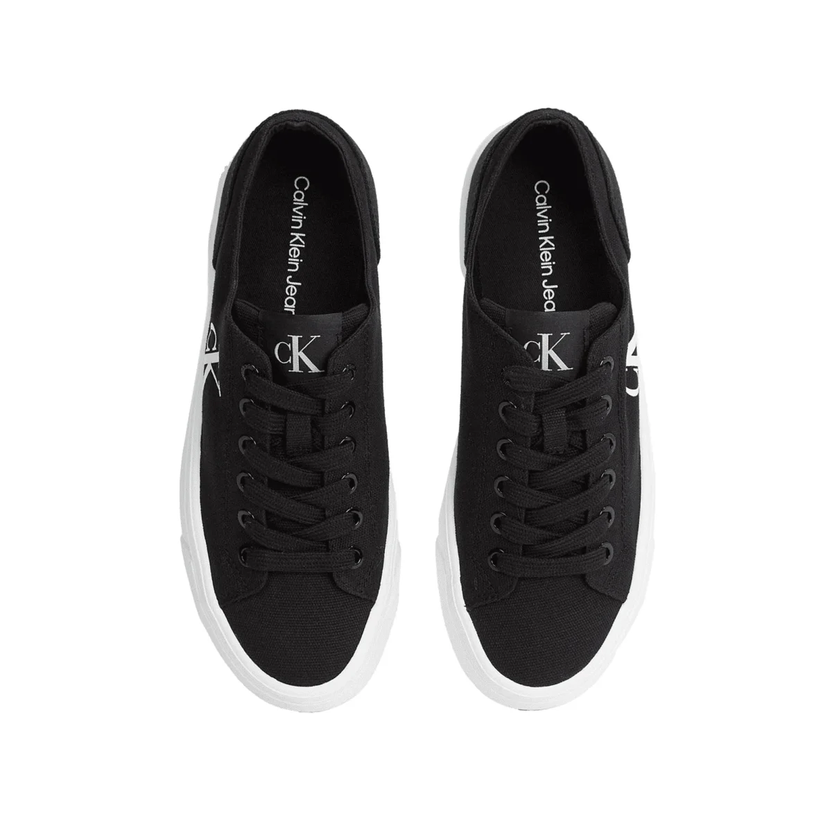 CALVIN KLEIN Sneakers Basse Flatform Logo CK - immagine 7