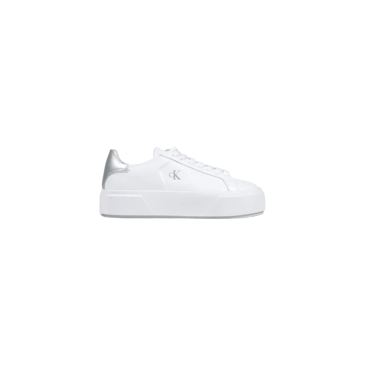 CALVIN KLEIN Sneakers Donna Bianche Pelle YW0YW01929 - immagine 2