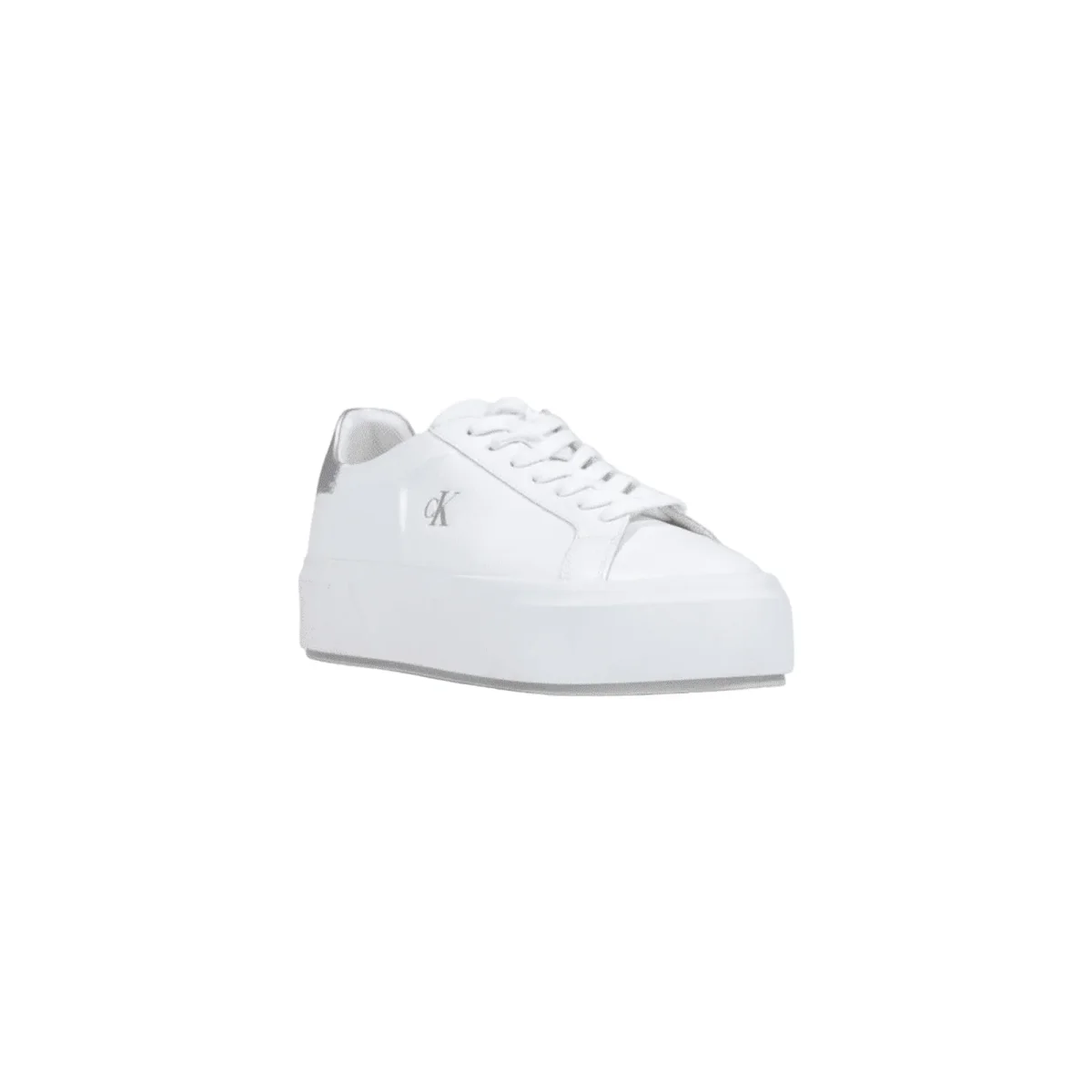 CALVIN KLEIN Sneakers Donna Bianche Pelle YW0YW01929 - immagine 4