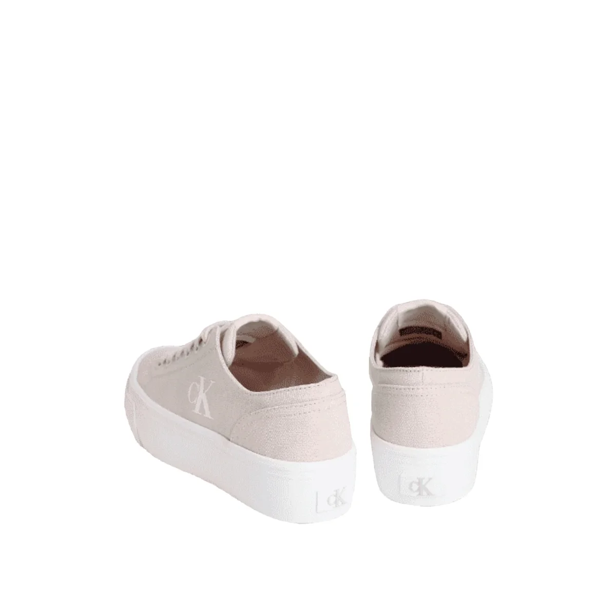 CALVIN KLEIN Graz Sneakers Tela Plateau Logo Donna - immagine 4