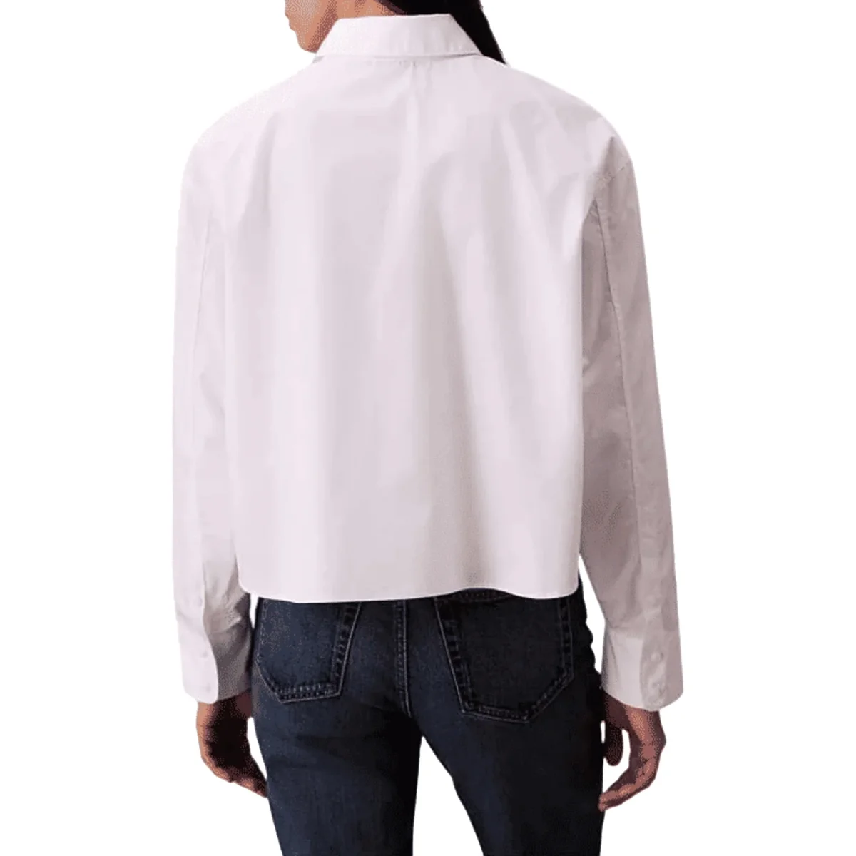 CALVIN KLEIN Camicia Cropped Boxy Donna - immagine 3