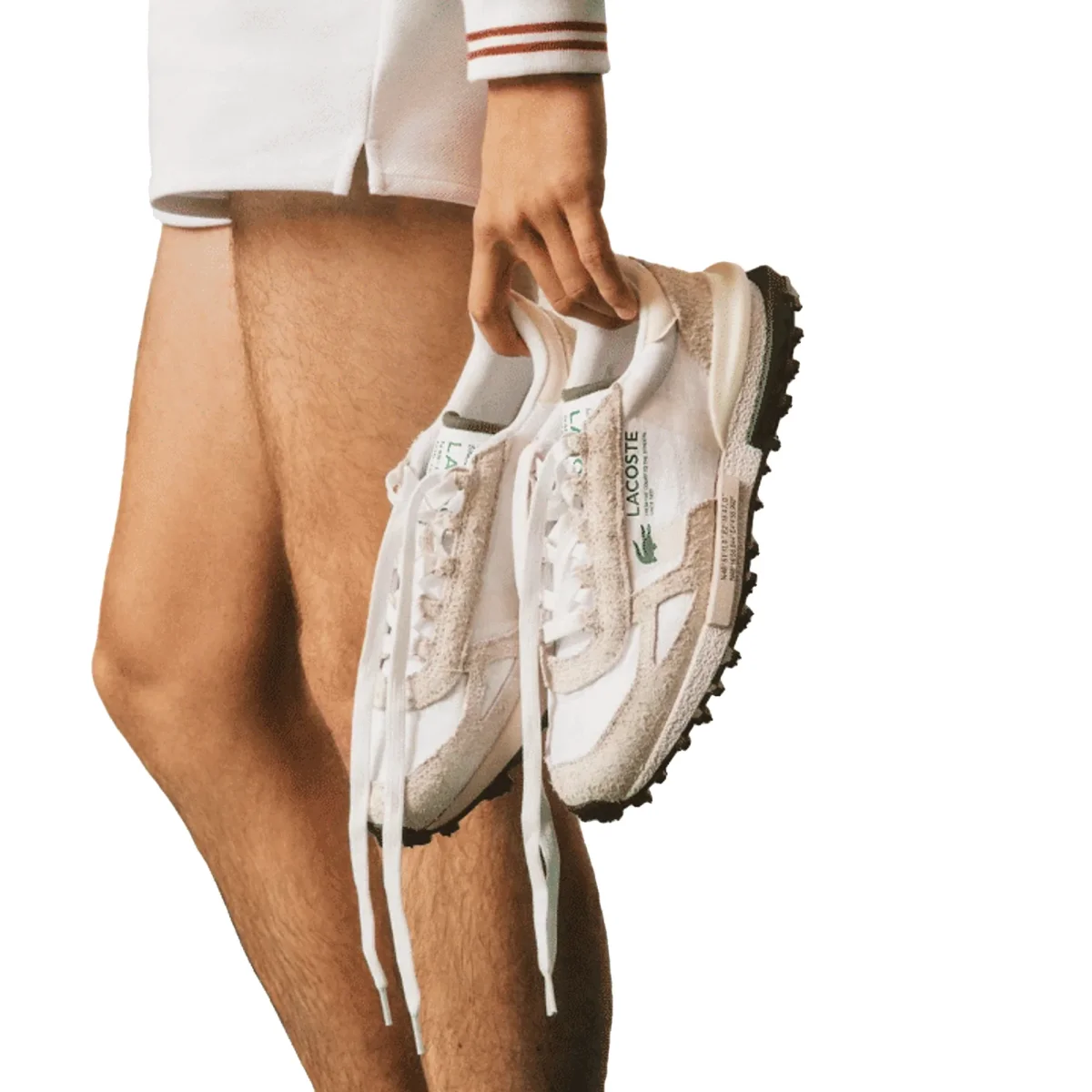 LACOSTE Scarpe Elite Active Nylon Camoscio Uomo - immagine 3