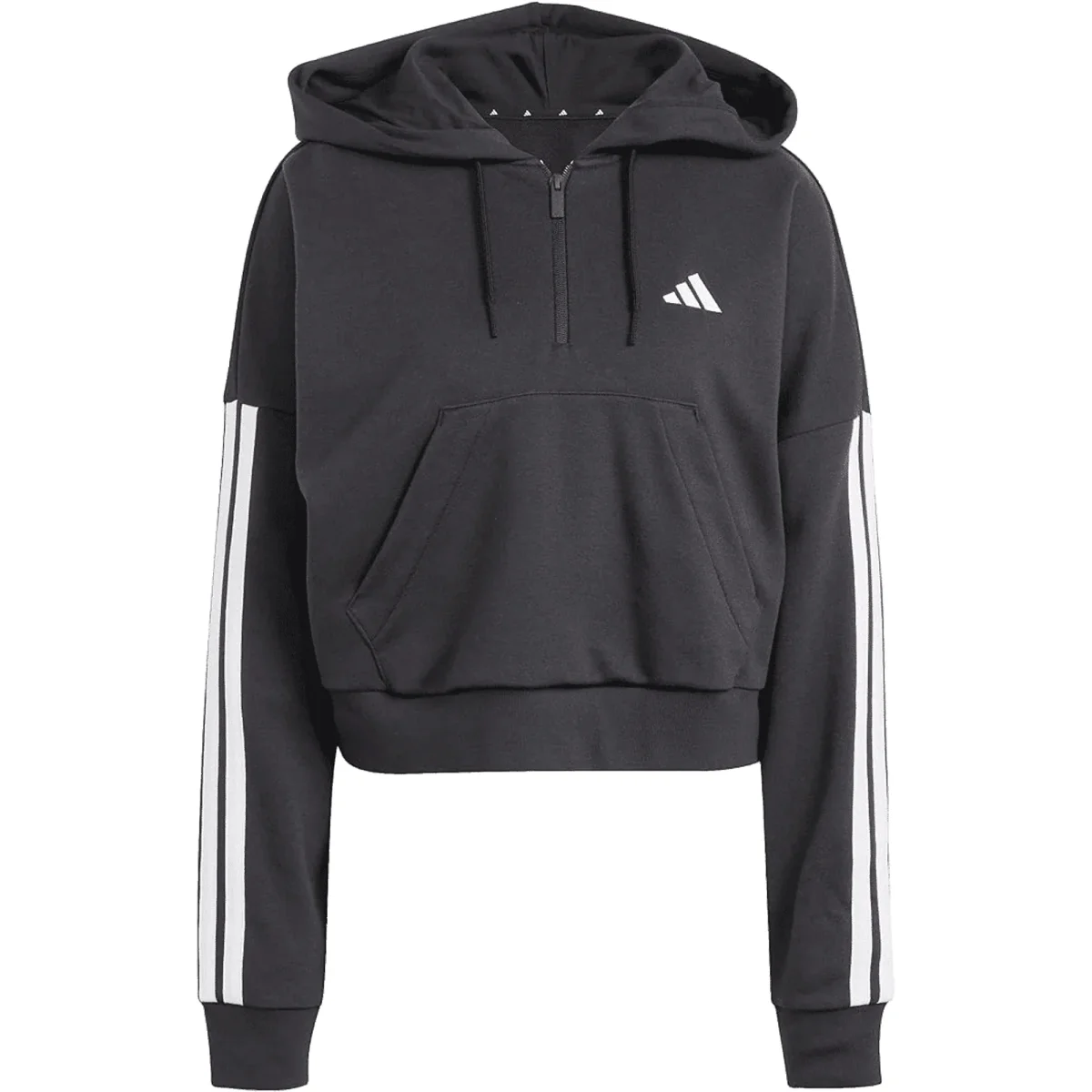 ADIDAS Felpa Essentials 3-Stripes con Cappuccio - immagine 2
