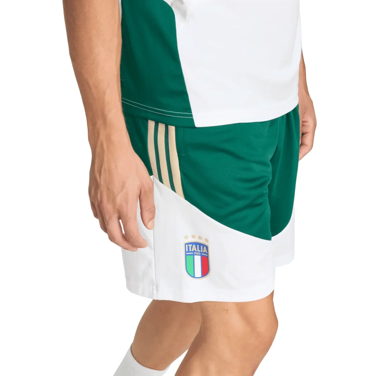 ADIDAS Short Allenamento Italia 26 Tiro Climacool Uomo - immagine 3