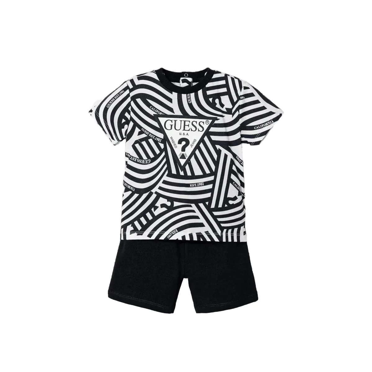 GUESS Completo Cotone Neonato Set 2 Pezzi Morbido - immagine 2